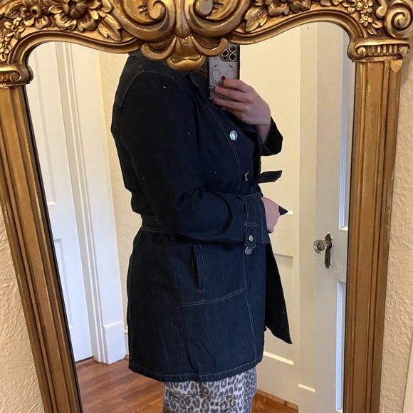 Nine & Compant Denim Trench Coat - Picture 3 of 11